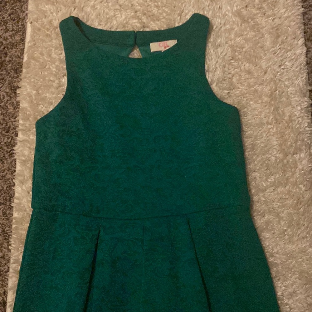 Girls green GB dress size Large